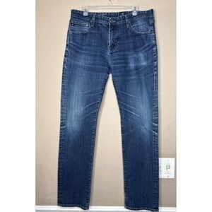 Adriano Goldschmied The Graduate Jeans Blue Mens 36x34 Straight Leg  Stretch AG